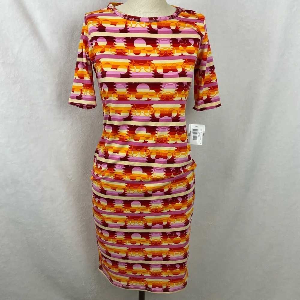 Lularoe Julia Disney Dress Size XS - NWT - Mickey Minnie Mouse - Picture 1 of 6
